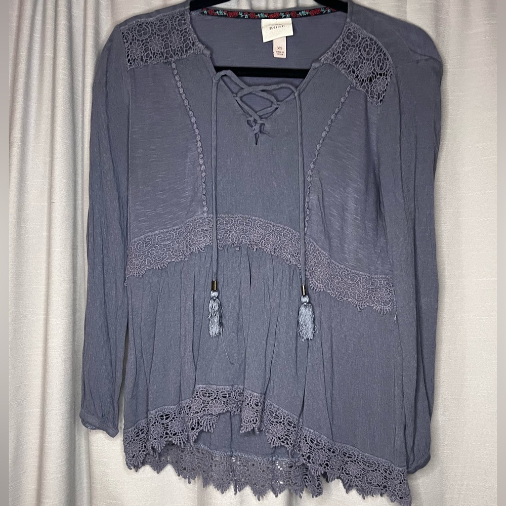 Knox Rose XS gray-blue blouse